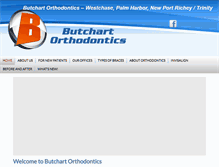 Tablet Screenshot of butchartorthodontics.com